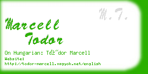 marcell todor business card